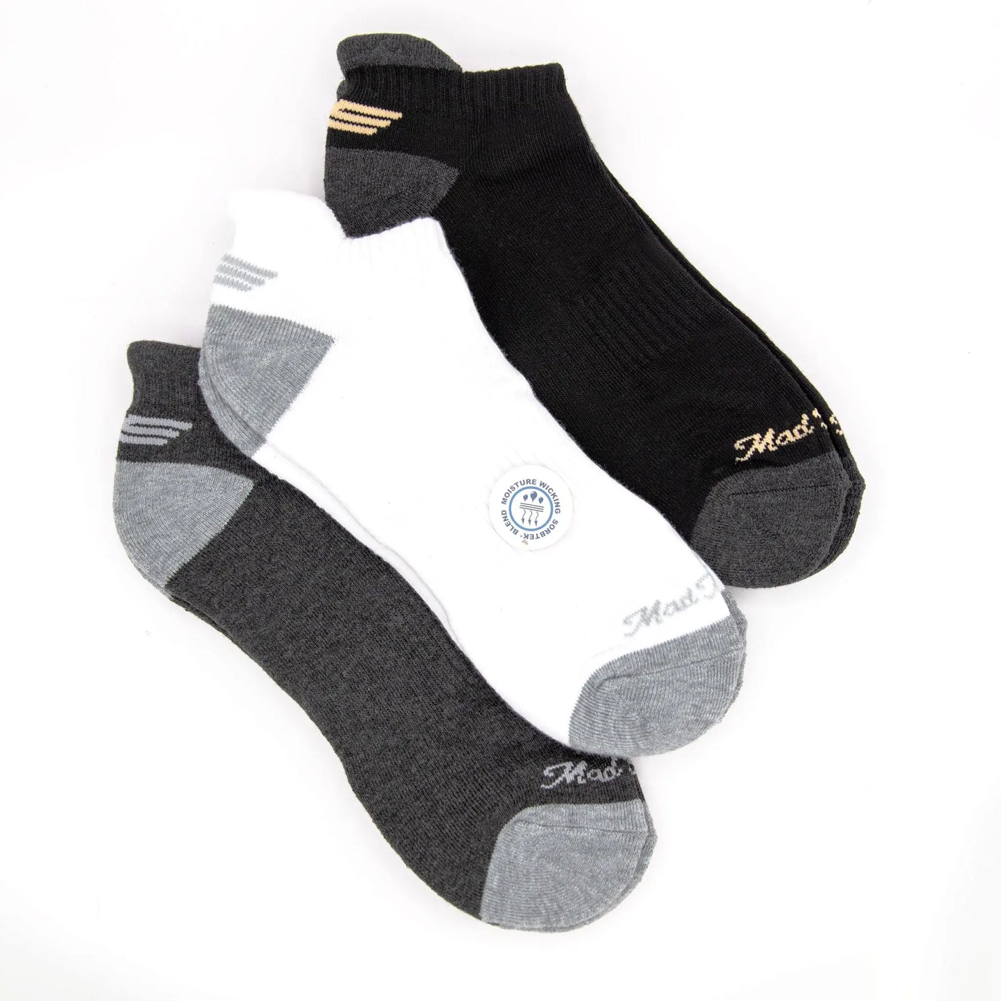 Smooth Stride Socks - 3pk, Low Profile Trainer Socks MAD TUCKS