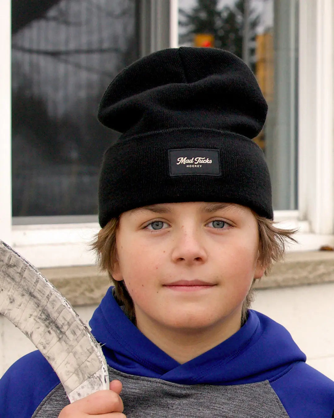 GAME DAY BEANIE - BLACK MAD TUCKS