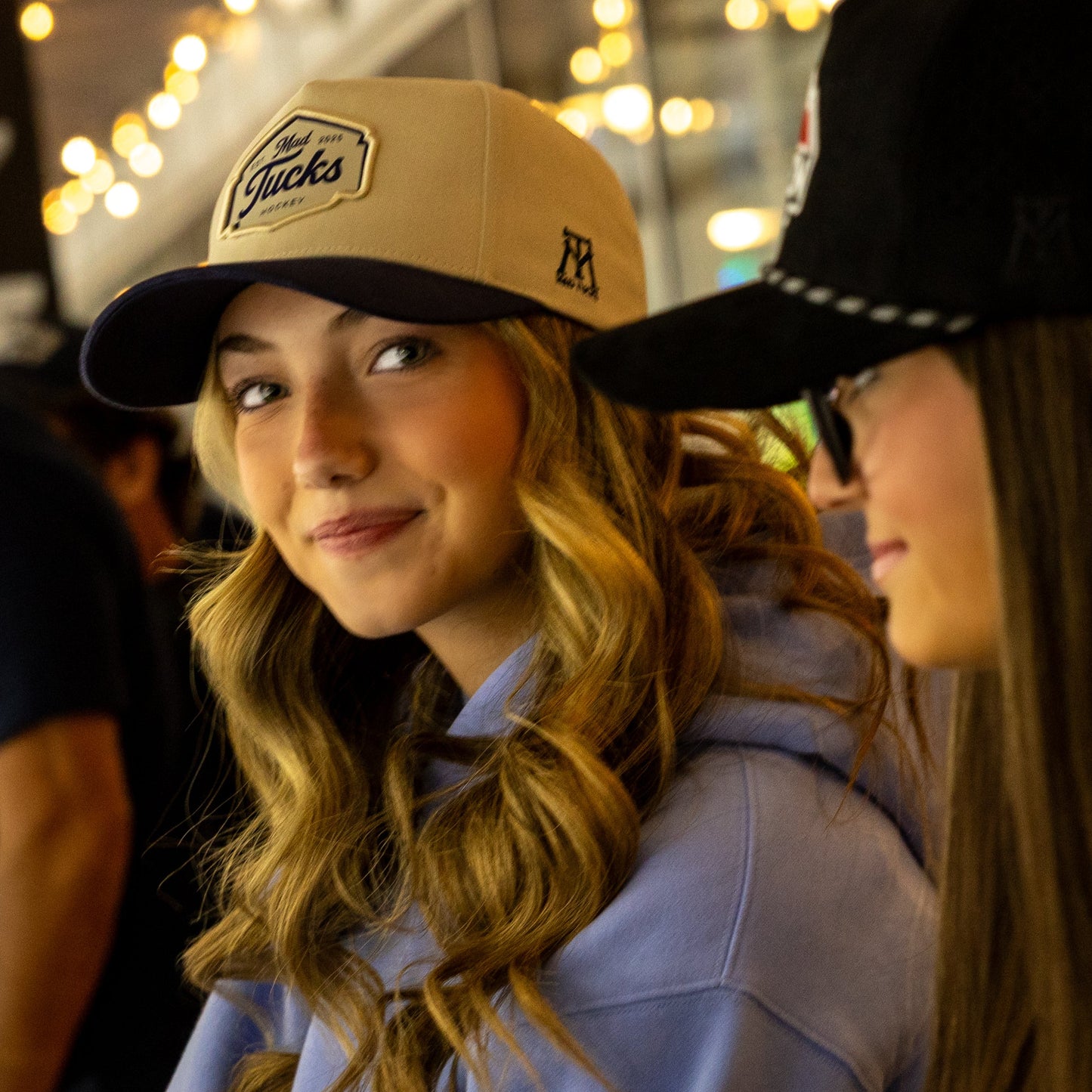 MAD TUCKS Hockey Hat - Cream/Deep Purple