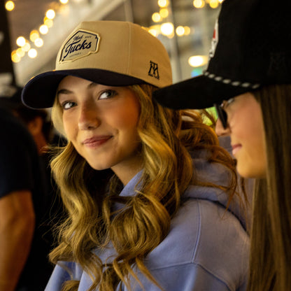 MAD TUCKS Hockey Hat - Cream/Deep Purple