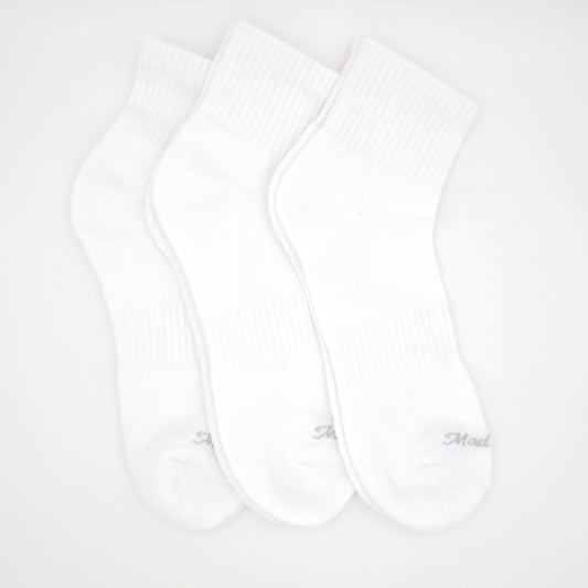 Ankle Benders - Unisex 3pk White Ankle Socks